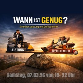 Männerabend in der EFG – Thema “WANN IST GENUG?”